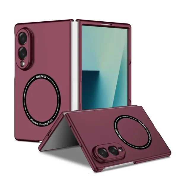 PU Magsafe Case Samsung Galaxy Z Fold 7 8 Black-4