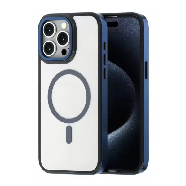 12E Elegant Charm Clear Case For iPhone Blue