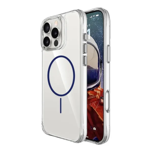 14C Clear TPU Magsafe Case iPhone 12 12 Pro Blue