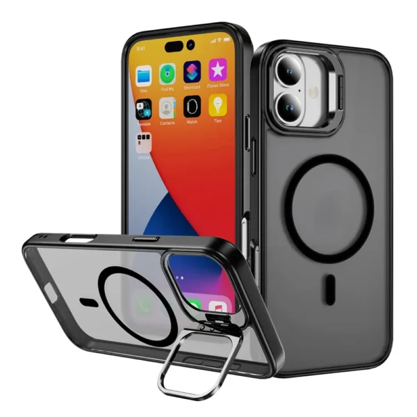 15B Mirror Flat Magsafe Case iPhone 16 Black