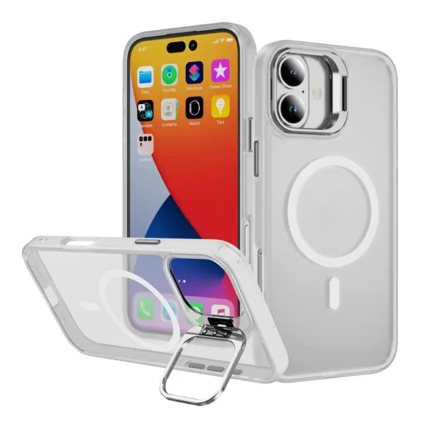 15C Mirror Flat Magsafe Case iPhone 16 White