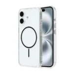 16D Clear TPU Magsafe Case iPhone 17 and 16 Balck