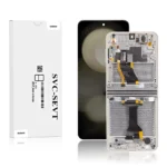 1A Genuine LCD Screen For Samsung Galaxy Z Flip 5 (F731B) With Frame and Touchpad Inner Cream