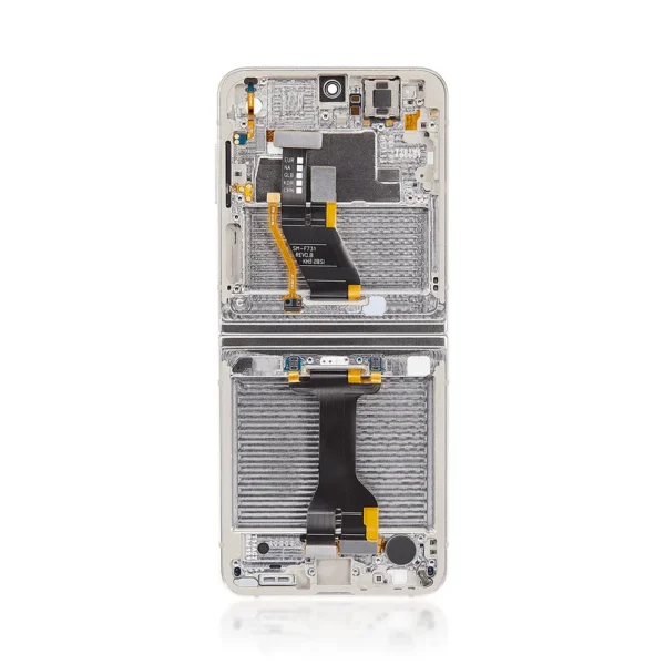 1C Genuine LCD Screen For Samsung Galaxy Z Flip 5 (F731B) With Frame and Touchpad Inner Cream