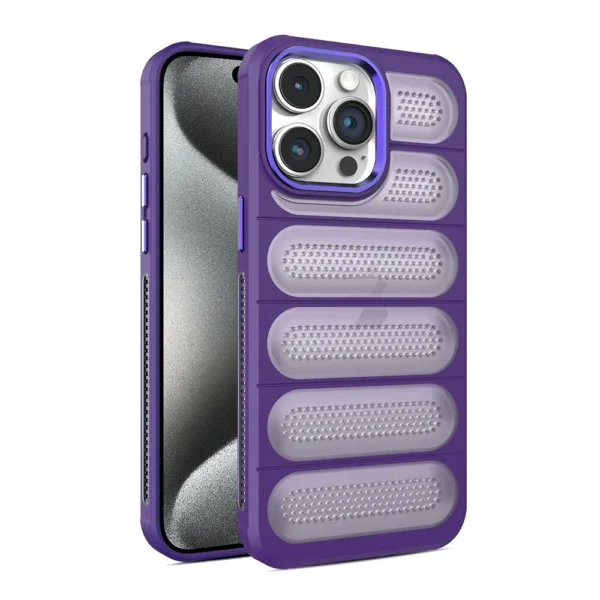 23C Heat Dissipation Bracket Case For iPhone Purple