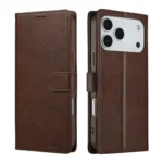 31C Premium Book Case iPhone 17 Pro Max Brown