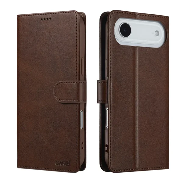 32D Premium Book Case iPhone 17 Air Brown