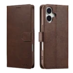 33B Premium Book Case iPhone 17 Brown