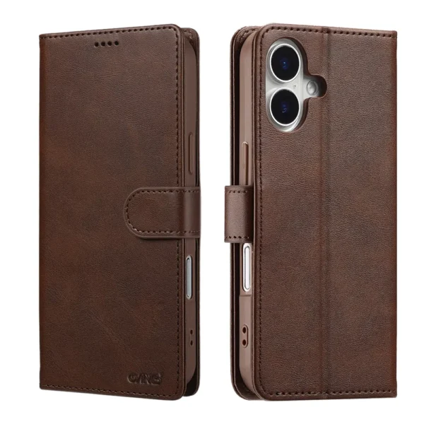 33B Premium Book Case iPhone 17 Brown