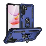 35C Slim Shockproof Ring Armor Stand Phone Case for Samsung Galaxy A17 Blue
