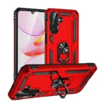 35D Slim Shockproof Ring Armor Stand Phone Case for Samsung Galaxy A17 Red