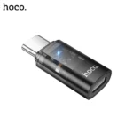 4C HOCO UA36D USB C Male to iP Female Transparent Adapter