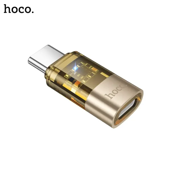 4D HOCO UA36D USB C Male to iP Female Transparent Adapter