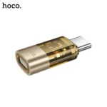 4E HOCO UA36D USB C Male to iP Female Transparent Adapter