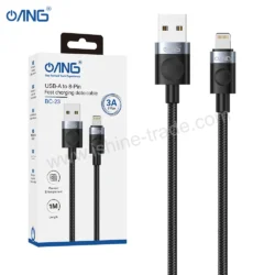 ANG BC23 - USB To Lightning Braided Fast Charging Data Cable - 1 Meter