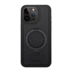 26B Magnetic Ring Leather Bracket Case Black