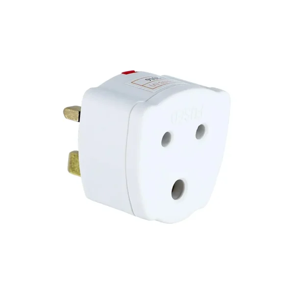 6B DAEWOO 3 Pin INDIA To UK Travel Tourist Adaptor