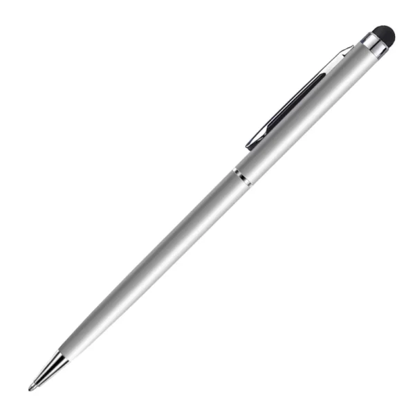 13F 2 in 1 Stylus Pen For Touch Screen Silver