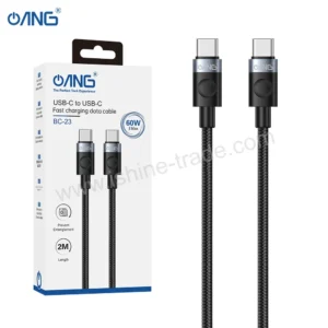 ANG BC23 Type C to Type C 60W Braided Fast Charging Cable - 2 Meter