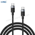 ANG BC23 Type C to Type C 60W Braided Fast Charging Cable - 2 Meter-3