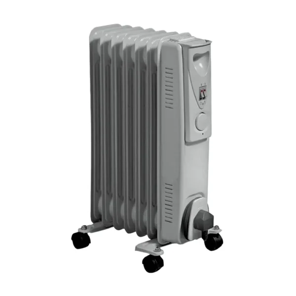 DAEWOO 1500W 7 Fin Oil Filled Radiator With Adjustable Thermostat