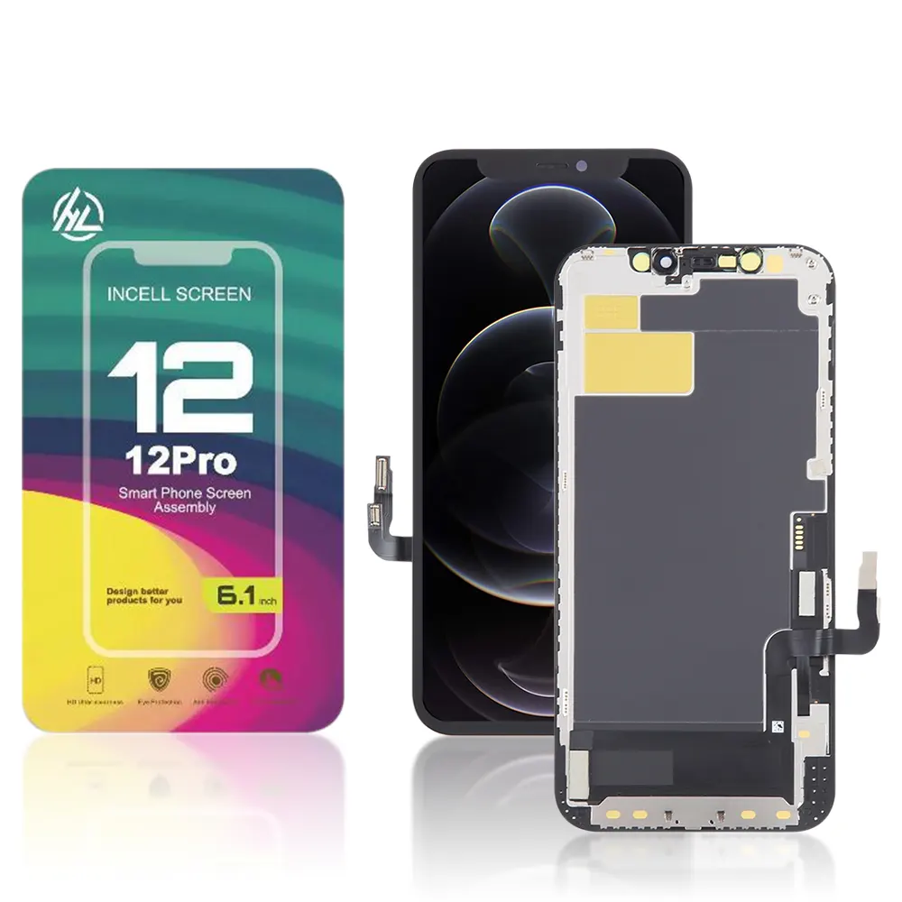 7A HL HD+ Incell iPhone 12 12 Pro LCD Module Display and Touch Screen Digitizer Assembly