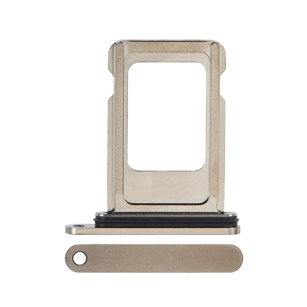Replacement Sim Tray For iPhone 15 Pro / 15 Pro Max - Natural