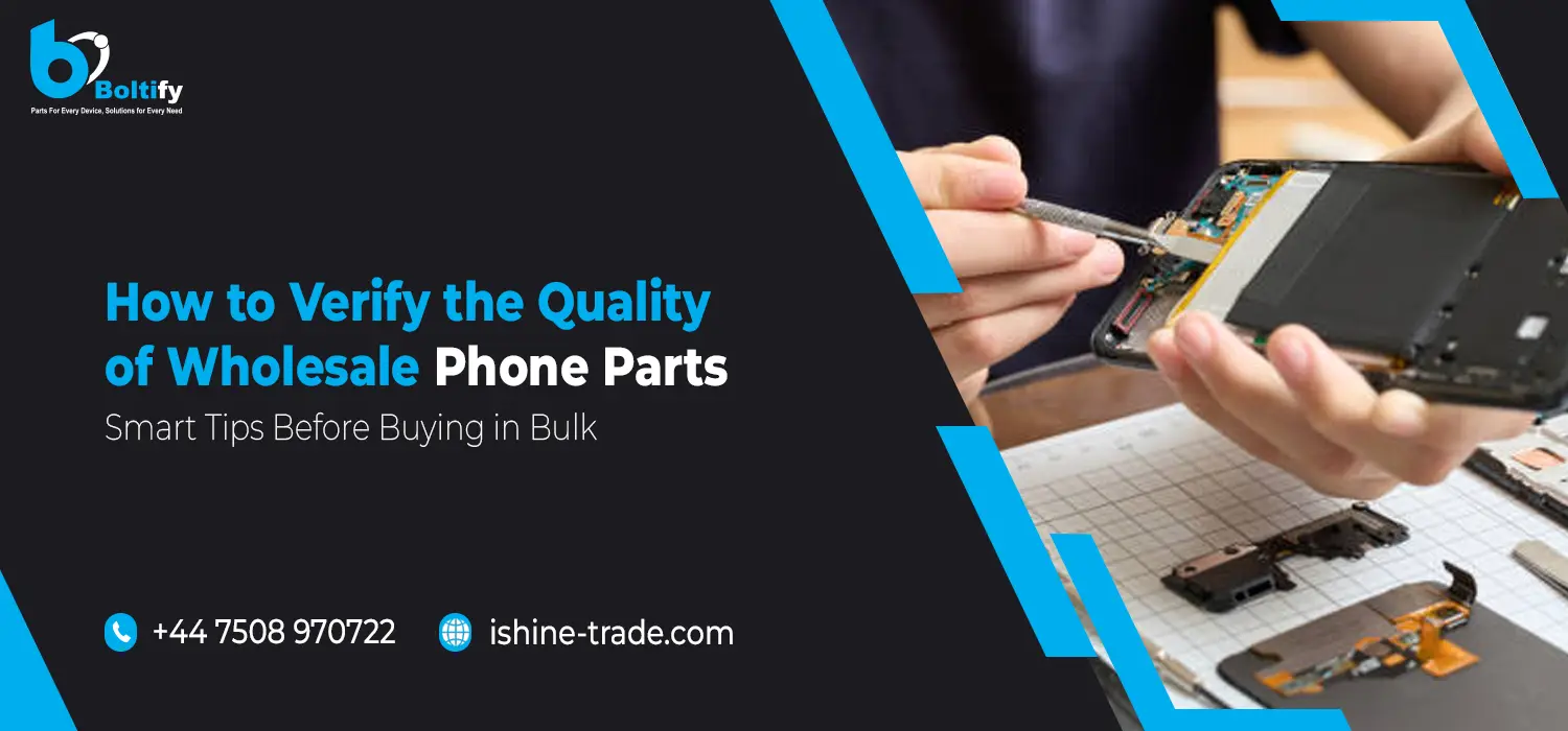 How to Verify the Quality of Wholesale Phone Parts: Smart Tips Before Buying in Bulk Why Quality Matters in Wholesale Phone Parts Competition is rife in the wholesale phone parts market; the number of options can be overwhelming, really. It's tempting to go for the cheapest available options, but buying low-quality parts invites a host of problems sometime later, such as: - Poor performance is realized when low-quality parts used in the making contribute to poor functionality, translating into negative customer reviews and returns. - Safety: Poor or cloned parts may lead to safety hazards such as short circuits or battery failures. - Long-term damage: Using inferior quality spare parts while repairing or refurbishing phones will lead to permanent damage and can hamper your reputation in the market. Considering such factors, it is of utmost importance to know how to check the quality of wholesale cell phone parts before proceeding with an order. Let's delve into the tips that will help you steer clear of such common mistakes. 1. Research the Supplier’s Reputation One of the effective ways to ensure that you are buying good quality wholesale phone parts is by checking the reputation of the supplier. Seek out those suppliers with an exemplary track record in the industry. This will help you verify the reliability of the wholesaler-for instance, Ishine Trade-which has built a stalwart reputation for selling high-quality phone parts. The following are some ways you can check your supplier's reliability: Check reviews online: A good supplier such as Ishine Trade will have comments from other businesses that have purchased from it. Consider searching on the internet using platforms such as Google, Trustpilot, or even forums related to the industry. - Ask for references: By all means, ask the supplier for references of the previous clientele. This will give you an idea of the quality and their customer service. - Check their certifications: Reliable suppliers often carry some form of certification or partnership with known manufacturers. Find suppliers like Ishine Trade that offers original and certified spare parts to ensure quality. In working with established suppliers, you will significantly reduce the risk of getting junk wholesale phone parts. 2. Understand the Different Types of Wholesale Phone Parts Not all the wholesale phone parts are created with equal standards. Usually, three common categories of parts phones are: - Original Equipment Manufacturer OEM: Manufactured by the very company that produced your phone, these are the parts with the highest quality and compatibility. - Aftermarket parts: This is usually the third-party components that are not produced by the original manufacturer. The quality may be good, but not at the standard of an OEM part. - Refurbished parts: These are used parts but have been repaired or restored to a like-new condition. While these may offer a cost-effective solution, their quality may vary. Before making the purchase, always ask whether the wholesale phone parts are OEM, aftermarket, or refurbished. Always go for high-quality OEM or aftermarket parts, such as those from Ishine Trade, if quality is your main priority. 3. Inspect Samples Before Bulk Purchasing One of the smartest steps in verifying the quality of wholesale phone parts is inspecting the samples before making a bulk order. That way, you will have the opportunity to look at them and verify that they are quality parts, will last for a while, and are good to go. Here's how: - Ask for the supplier to provide you with samples of the parts you intend to purchase. This will give you a chance to try them in performance to see if they meet your expectations. - Compatibility tests: See if the components fit and work appropriately in the devices you service. For instance, if you are buying screens, check their sensitivity, brightness, and resolution. - Check the build quality: The quality of the material, the heft, and the finish in parts. Flimsily made parts either feel flimsy or show visible defects. Testing the goods before placing an order for them in bulk will help you to avoid expensive mistakes and ensure high-quality wholesale phone parts. 4. Verify Warranty and Return Policies Another important aspect when buying wholesale phone parts is the warranty and return policy. A supplier who gives a strong guarantee with support is most likely to be selling good quality products. - Check the warranty terms: A good supplier like Ishine Trade will provide warrants for their products. Take your time to understand the terms of warranty and duration, especially in the occurrence of defective parts. - Return policy: Prior to making a bulk purchase, ascertain the return and exchange policy of the supplier. Any reputable supplier will permit return or exchange if the parts do not meet your expectations or are defective. A sturdy warranty and return policy may provide some solace when buying wholesale cell phone parts, as this would ensure that you are not stuck with a faulty bulk order. 5. Evaluate the Pricing While price alone is not an infallible quality indicator, it does give an inkling. If a supplier offers wholesale phone parts at prices that are almost too good to believe, they probably are. - Price Comparison across suppliers: Get price estimates from different suppliers. If one supplier quotes prices that are much lower than other quotations, that could be an indication of the fact that the quality of parts is compromised or may be selling counterfeit products. - Hidden costs: These come in the form of shipping, taxes, or fees. Sometimes a supplier may have seemingly low upfront costs, but the addition of hidden charges puts them at similar, if not worse, pricing compared to competing suppliers. Although you may find competitive prices for wholesale phone parts, ensure that the price reflects the quality you are getting. 6. Test for Certifications and Compliance Certification and compliance with international standards are one of the great ways to ensure wholesale phone parts meet the required quality benchmark. Example: - CE Certification: It means the parts are according to European standards in terms of safety. - RoHS Compliance: Ensures the parts do not contain hazardous materials. - ISO Certification: ISO-certified manufacturers follow internationally recognized standards for quality and reliability. If you wholesale phone parts, request that the supplier provide you with documentation validating their compliance with these standards. This will ensure that you are sourcing parts that are both safe and of high quality. 7. Look for Detailed Product Descriptions Reputable wholesale phone parts suppliers will give detailed information about the products they are selling. This includes the specifications, features of the product, and any test that may have been conducted on them. For instance, when purchasing batteries, the supplier should indicate the capacity, number of charge cycles, and shelf life of the battery. The more information the supplier can provide, the more assured you can be of the quality of their wholesale phone parts. 8. Build a Long-Term Relationship with Your Supplier Probably the best way to ensure that the quality of wholesale phone parts is consistent is by building a long-term relationship with a trusted supplier. In this regard, you will have an opportunity to: - You might bargain for a better deal: with time, your supplier will give you discounts or even give you special deals, since you are making bulk purchases. - Receive priority service: A long-term partner will most likely prioritize your orders and offer quicker delivery times. - Early access to new products: Suppliers will notify you of new parts or technology that becomes available to make your inventory current. A reliable supplier like Ishine Trade will also support you in troubleshooting any issues with the wholesale phone parts and help you maintain a steady supply of high-quality products. Conclusion: How to Verify the Quality of Wholesale Phone Parts Ultimately, quality control at the wholesale level of phone parts is a necessity to ensure that you provide your clientele with the very best. Research suppliers, such as Ishine Trade, test samples, check the warranty offered, and the certification status to come to an informed decision that may very well protect the reputation of your business and reduce defects. Keep in mind that wholesale phone parts are an investment in your business, and taking the time to check on their quality will pay off in due course. Do not hurry the process since quality assurance should always be foremost in your bulk-buying strategy. Want to get started buying high-quality wholesale phone parts? Follow these tips, and you're on your way to building a reliable and profitable business with trusted suppliers like Ishine Trade!