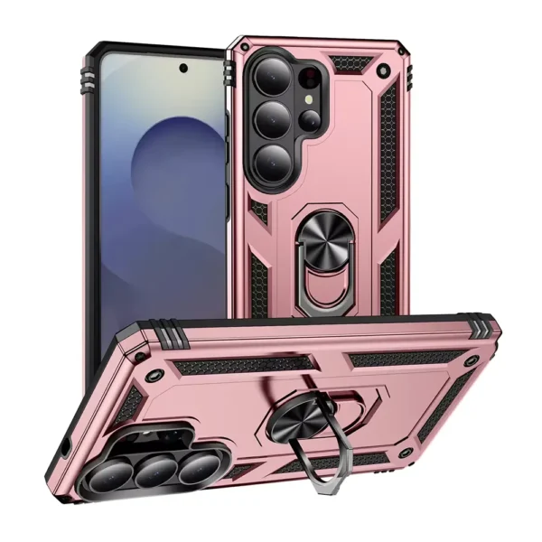 Slim Shockproof Ring Armor Stand Phone Case for Samsung Galaxy S26 Ultra (S948B) - 4