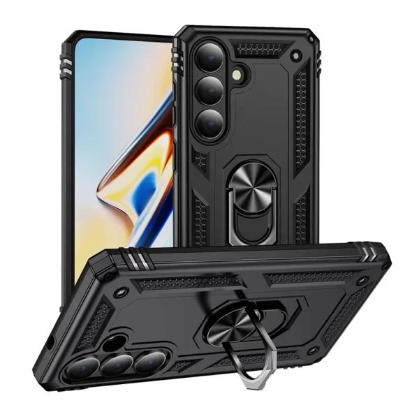 Slim Shockproof Ring Armor Stand Phone Case for Samsung Galaxy S26 Plus - 1