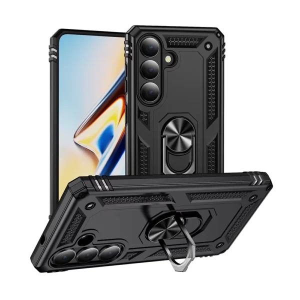 Slim Shockproof Ring Armor Stand Phone Case for Samsung Galaxy S26 - 1
