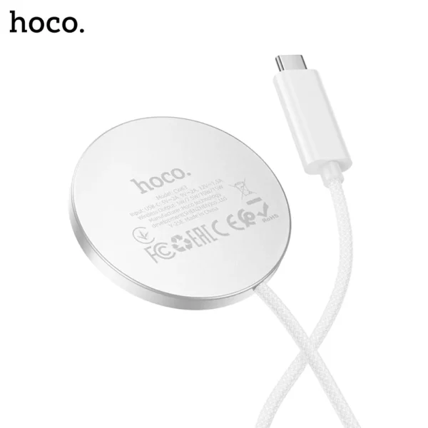 Hoco CW63 Wireless Fast Qi2 Magnetic Charger - 3