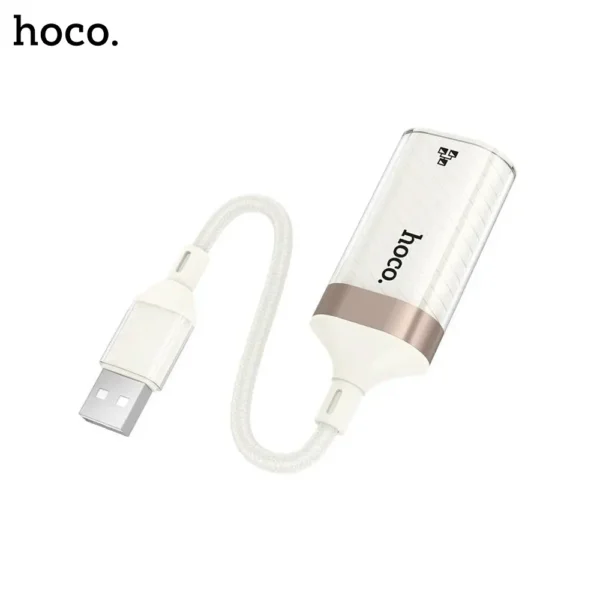 HOCO UA41 Crystal 100Mbps USB-A to RJ45 Ethernet Adapter - 2