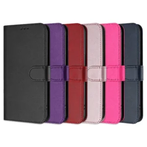 Leather Flip Wallet Book Case For Samsung S26