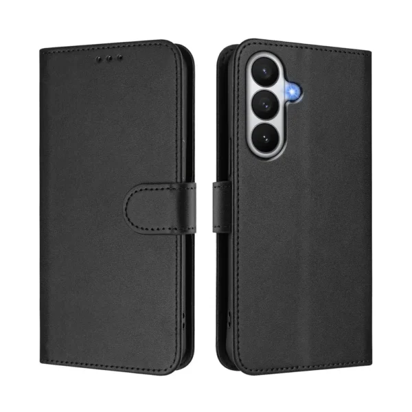 Leather Flip Wallet Book Case For Samsung S26 Plus - 1
