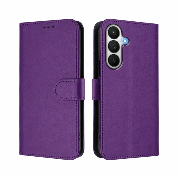Leather Flip Wallet Book Case For Samsung S26-1