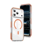 5D Crystal Shield Magsafe Case for iPhone 17 Pro 18 Pro Orange