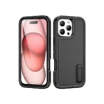 Defender Case With Stand Protective For iPhone 16 Pro Max