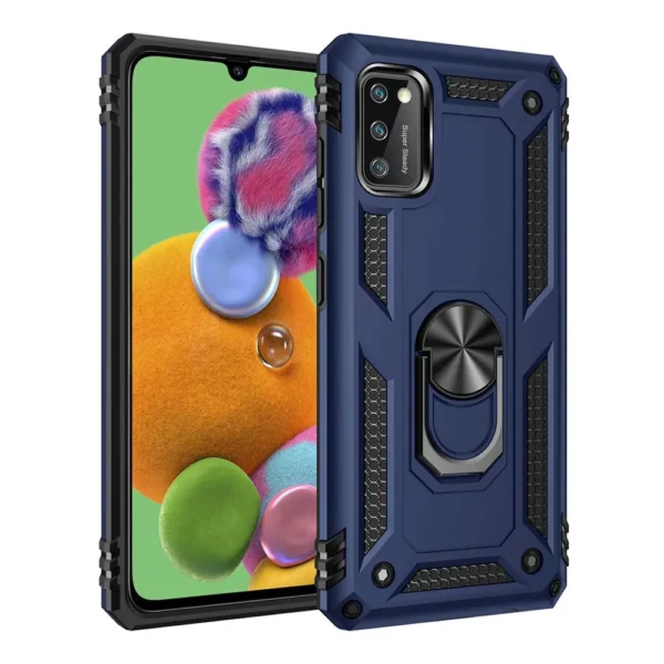 Slim Shockproof Ring Armor Stand Phone Case for Samsung Galaxy A41 (A415F) - 6