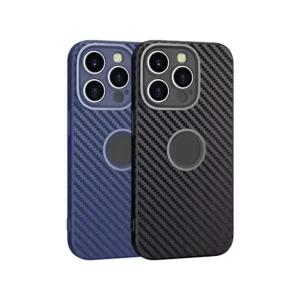 Carbon Fiber TPU Case For iPhone 16 Pro Max