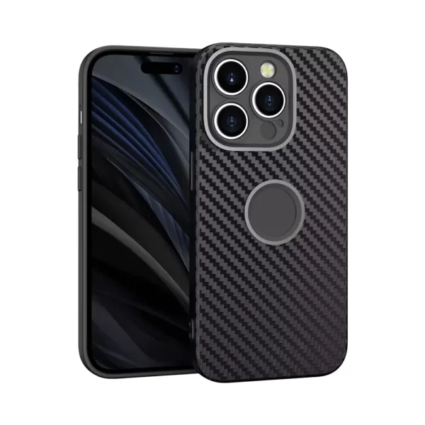 Carbon Fiber TPU Case For iPhone 16 Pro Max - 1