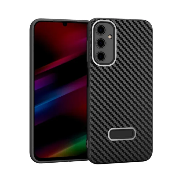 Carbon Fiber TPU Case For Samsung Black
