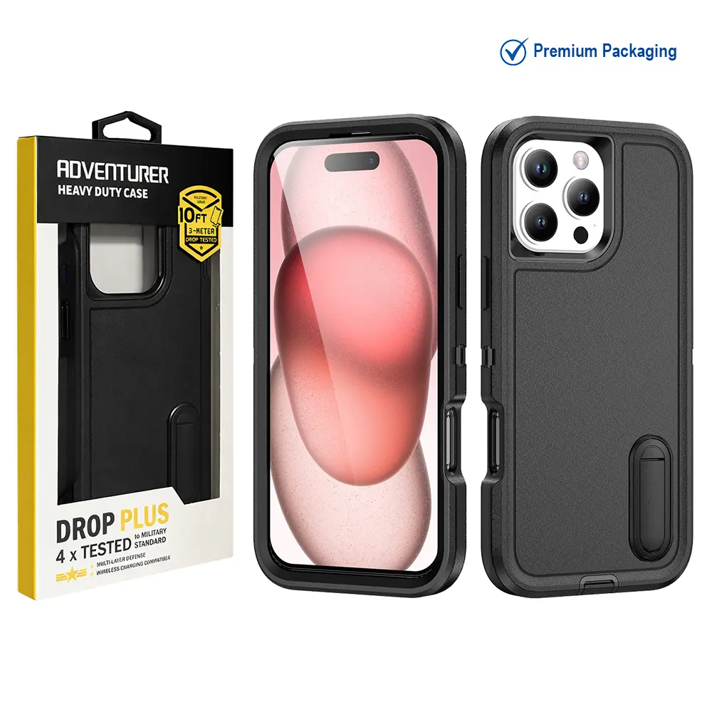 73A Defender Case For iPhone With Stand Protective 16 Pro Max Defender Case With Stand Protective For iPhone 16 Pro Max