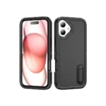 Defender Case With Stand Protective For iPhone 16 Plus
