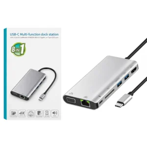 8 in 1 Multi-Function USB C Dock Station Hub