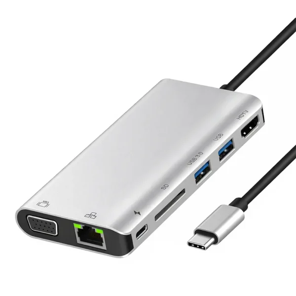 8 in 1 Multi-Function USB C Dock Station Hub - 1