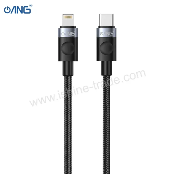 ANG BC23- Type C To Lightning Braided Fast Charging Cable - 1 Meter-2