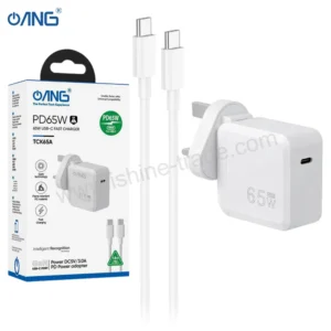 ANG TCK65A PD65W USB C Fast Charger With Type C to Type C Cable
