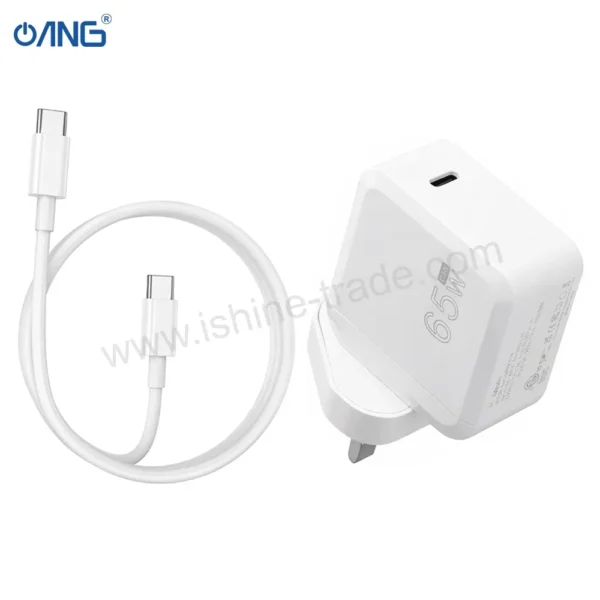 ANG TCK65A PD65W USB C Fast Charger With Type C to Type C Cable - 2