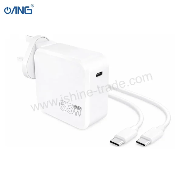 ANG TCK65A PD65W USB C Fast Charger With Type C to Type C Cable - 5